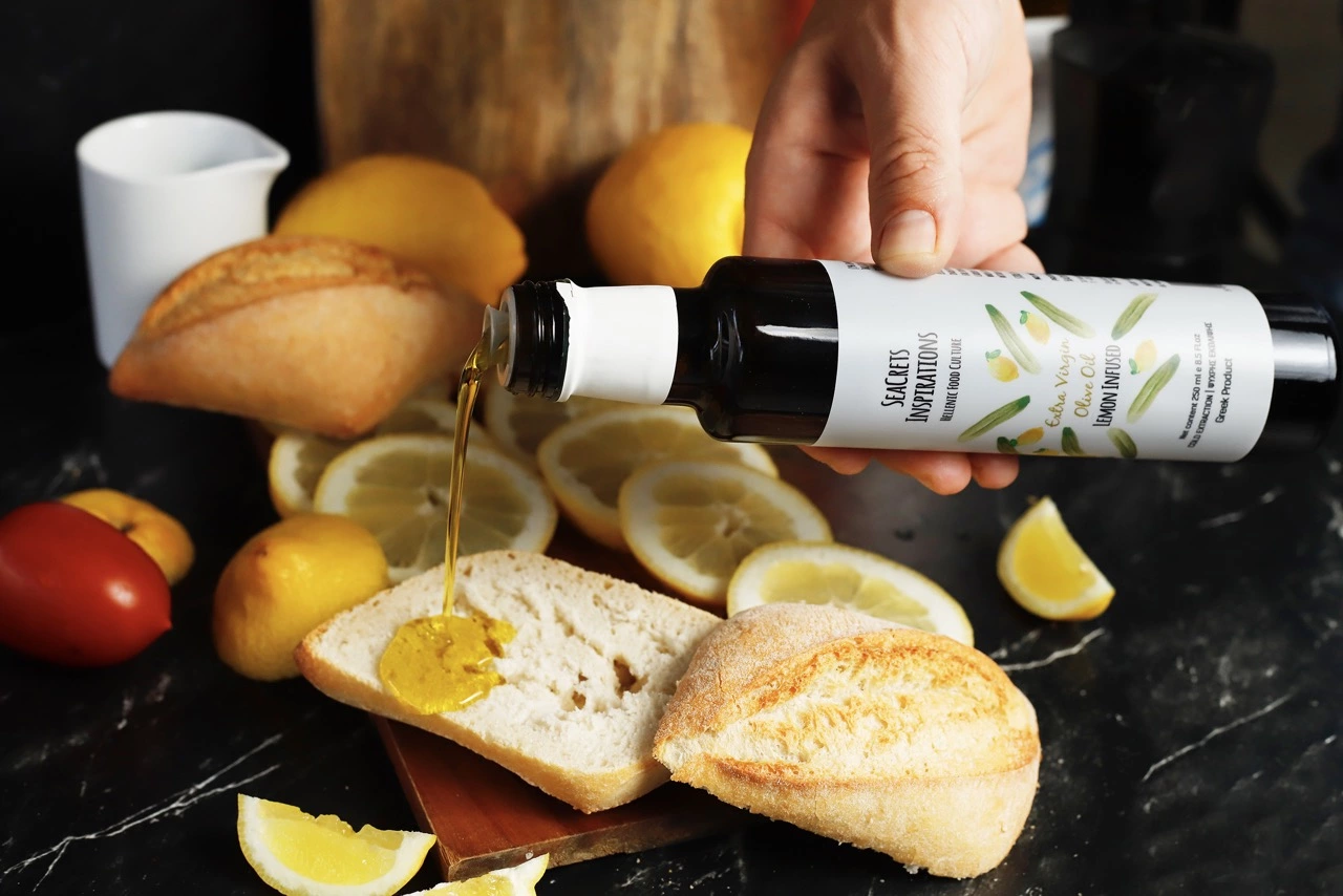 Seacrets Inspirations Extra Virgin olive oil Lemon infused  250 ml - Image 2