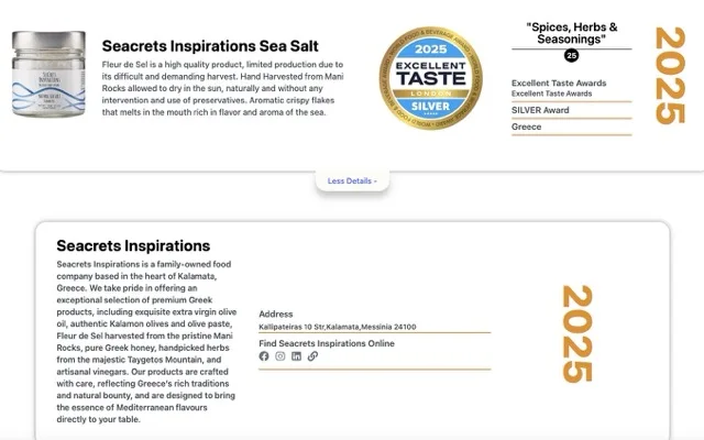 Seacrets Inspirations Fleur de Sel Natural Sea Salt 150gr - Image 3